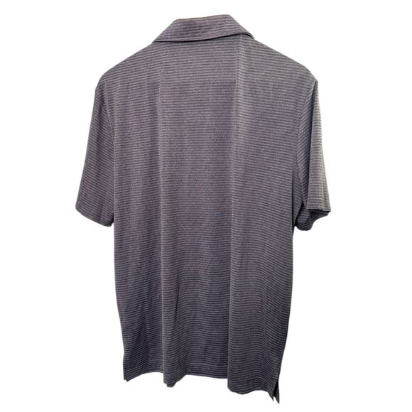32 Degrees Cool Purple Stripe Short Sleeve Polo Shirt Men's Size Large - Picture 4 of 5